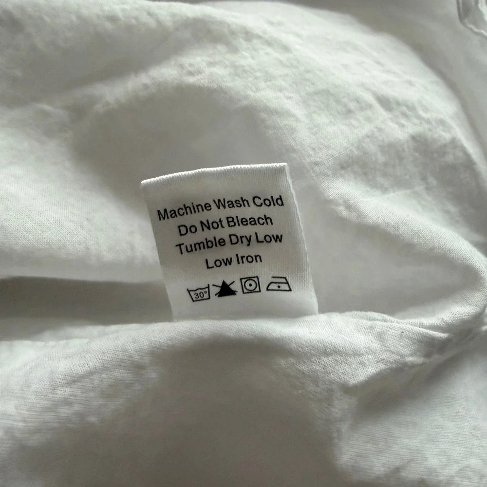 Tuckernuck Women's White Summer Dress Eyelet Tiered XL Good MENDED - Picture 10 of 10